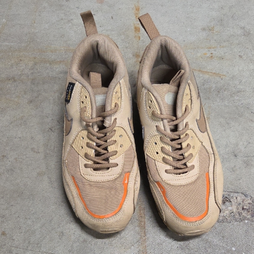 Nike‎ Air Max Tan and Orange Chunky Sneakers